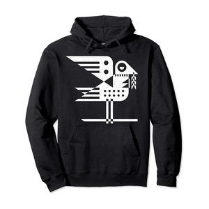 Southwest Native Aztec Bird Design Pullover Hoodie